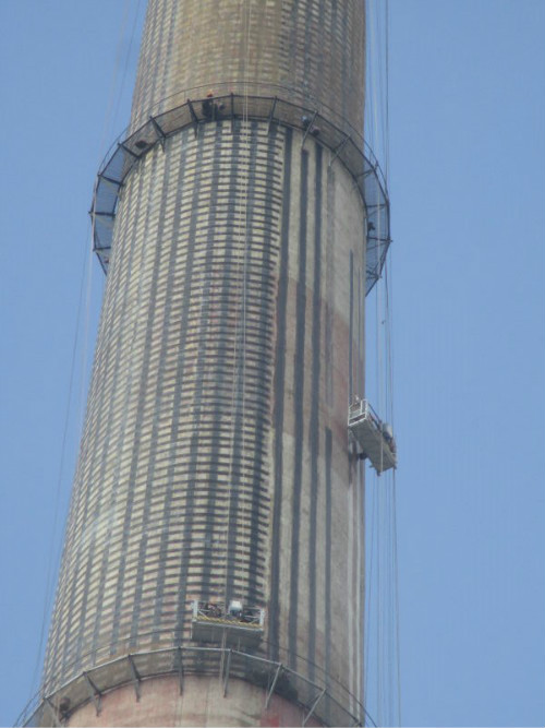 混凝土烟囱碳纤维加固