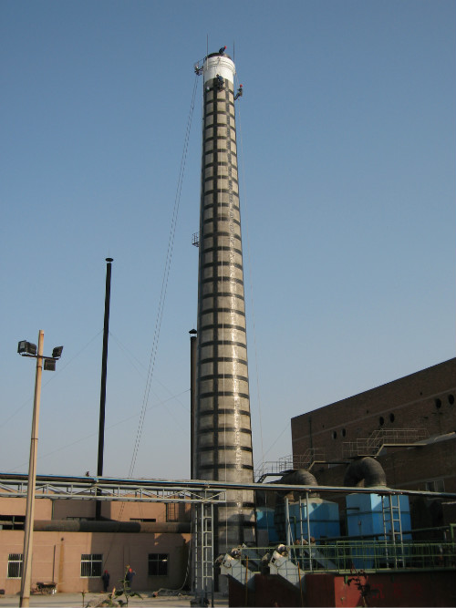 砖烟囱碳纤维加固