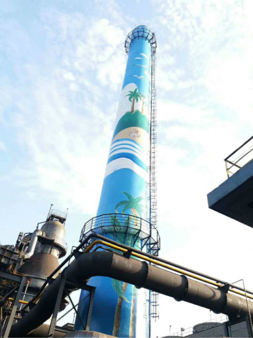 混凝土烟囱彩绘图