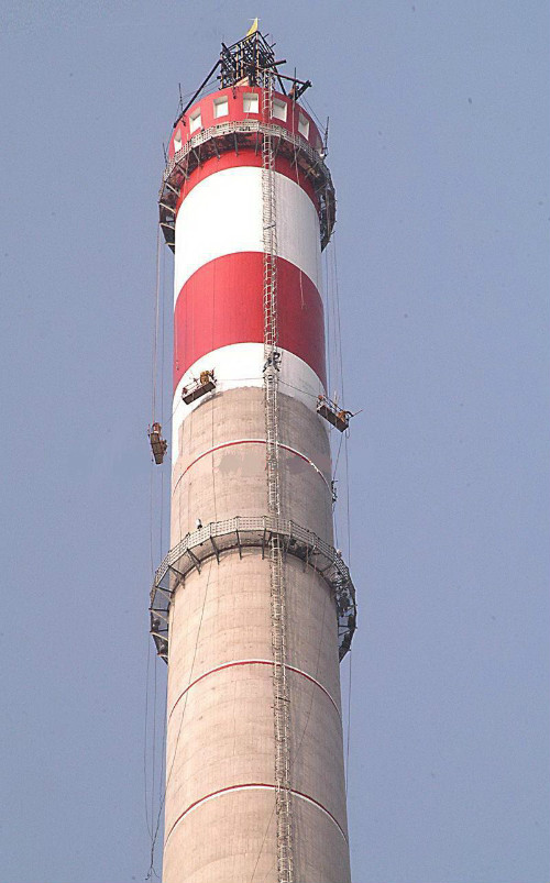 烟囱刷航标色环